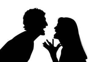Couple arguing